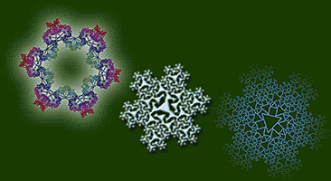 Some more fractal snowflakes