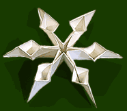 An origami snowflake