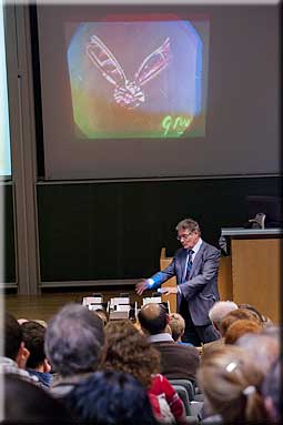 A photograph from the inaugural Maxwell lecture
