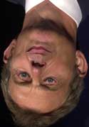 Tony Blair -- upside-down face