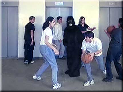 Selective Attention -- the gorilla and basketball