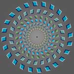 Pinna-Brelstaff Illusion: rotating rings