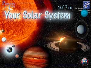 Solar System slide from the Powers of Ten talk