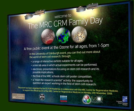 The welcome banner for the MRC CRM Family Day