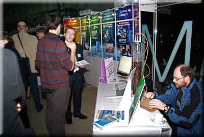 A busy GeoSciences stand at "Science and the Parliament 2007"