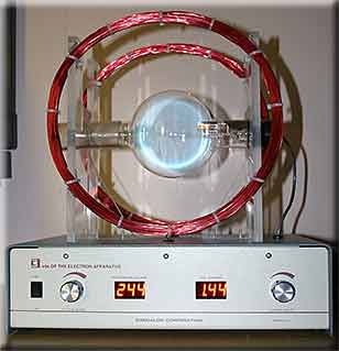 The electron charge/mass measuring apparatus