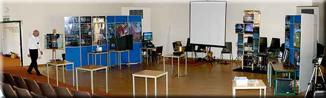 The PP4SS exhibits set up at St Leonards, ready for the workshop and presentation